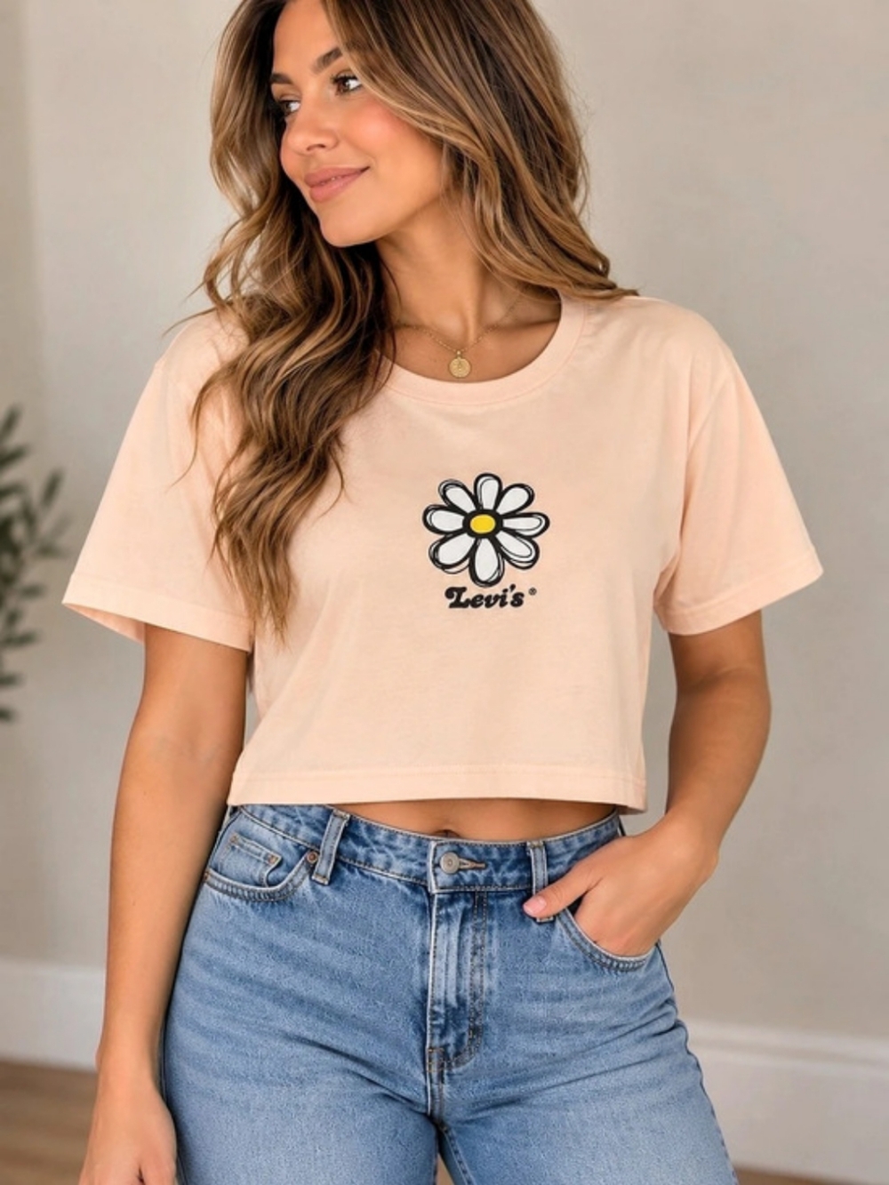 Levi's Daisy Graphic Crop T-Shirt
